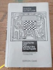 30749 Linde, A. van der Geschichte und Literatur des Schachspiels