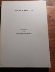 31891 Niemeijer, M. Bonus Socius, jubileumuitgave, Bijdragen tot de cultuurgeschiedenis van het schaakspel